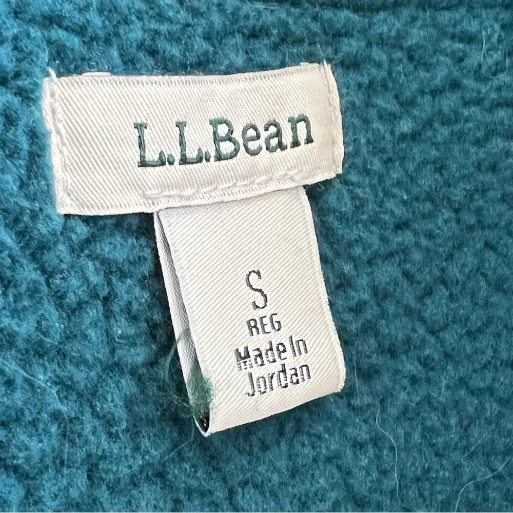 LL BEAN Katahdin Polartec Fleece Teal Pullover Jacket‎ Size S camping hiking
